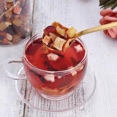 Is dried fruit slice tea nutritious?